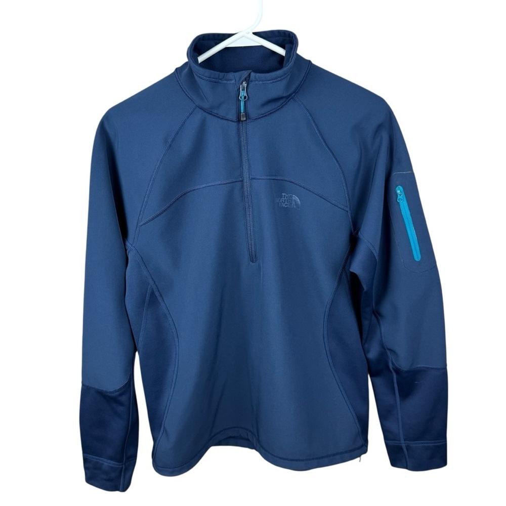 The North Face Men’s Small Navy Blue Half Zip Pullover Fleece Jacket